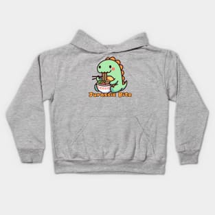 Ramen life dinosaur Kids Hoodie